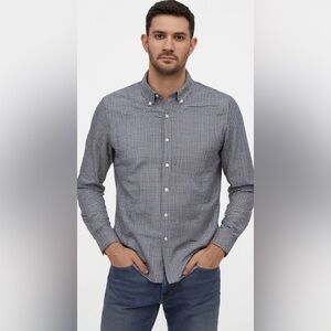 Peter Millar Men’s 2XL Blue Plaid Button‎ Down Shirt Preppy Barton Creek Classic